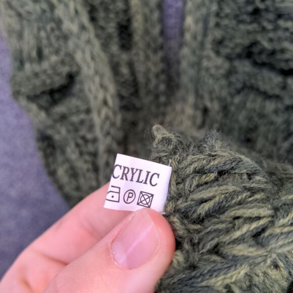 Aran Traditions Womens Snood Scarf Green Size 9x36 100% Acrylic Infinity - Picture 6 of 7